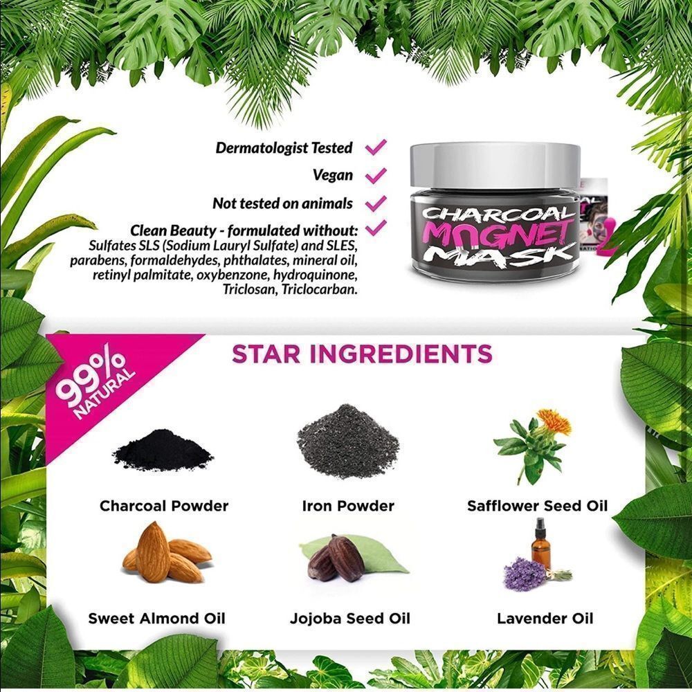 Biovene Charcoal Magnet Mask Kit, 3 oz - Picture 4 of 8